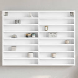 Vidaxl - Armoire à vitrine blanc 100x8,5x75 cm bois d'ingénierie