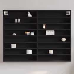 VidaXL 847934 étagères Bois Noir