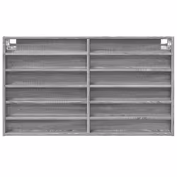 VidaXL 847938 étagères Bois Gris - Vue supplémentaire 4