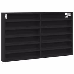 VidaXL 847941, Bois, Noir, 60 kg, 12 étagères, 1000 mm, 85 mm