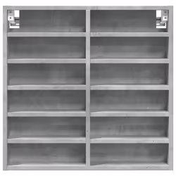 VidaXL 847943 étagères Bois Gris - Vue supplémentaire 4