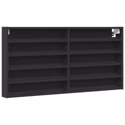 VidaXL 847948, Bois, Noir, 60 kg, 10 étagères, 1000 mm, 85 mm