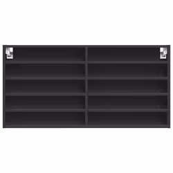 VidaXL 847948 étagères Bois Noir - Vue supplémentaire 4