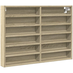 Vidaxl - Armoire à vitrine chêne sonoma 80x8,5x58 cm bois d'ingénierie
