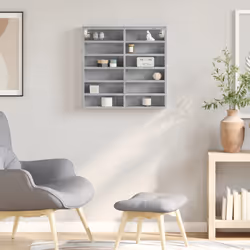 VidaXL 847957 étagères Bois Gris