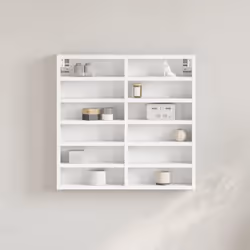 VidaXL 847961 étagères Bois Blanc - Vue supplémentaire 2