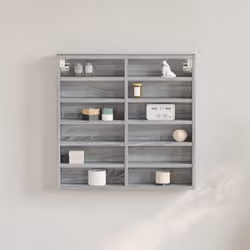VidaXL 847966 étagères Bois Gris - Vue supplémentaire 2