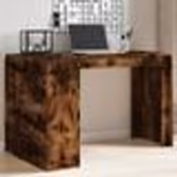vidaXL Bureau chêne fumé 123,5x73,5x75 cm bois d'ingénierie