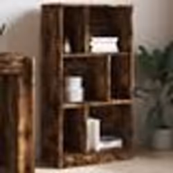 vidaXL Bibliothèque chêne fumé 57x28,5x107,5 cm bois d'ingénierie