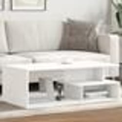 vidaXL Table basse blanc 102x55x35 cm bois d'ingénierie