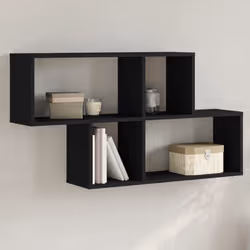VidaXL 848018 étagères Bois Noir