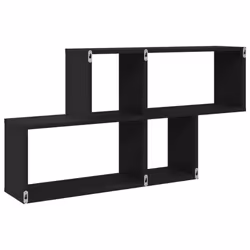 VidaXL 848018 étagères Bois Noir - Vue supplémentaire 6