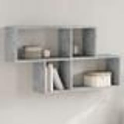 vidaXL Étagère murale gris béton 100x20x53 cm bois d'ingénierie