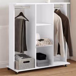 Faites de l'ordre dans votre armoire et choisissez facilement votre tenue grâce à cette garde-robe ! Matériau durable : le bo ...