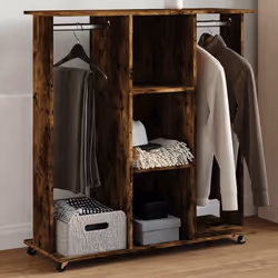 Faites de l'ordre dans votre armoire et choisissez facilement votre tenue grâce à cette garde-robe ! Matériau durable : le bo ...