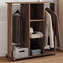 Faites de l'ordre dans votre armoire et choisissez facilement votre tenue grâce à cette garde-robe ! Matériau durable : le bo ...