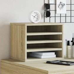 Organisateur De Bureau Chêne Sonoma 36x26x29,5 Cm - Vidaxl