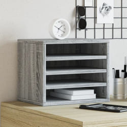 Vidaxl - Organisateur de bureau sonoma gris 36x26x29,5 cm
