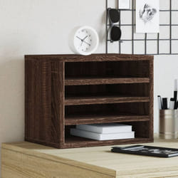 Organisateur de bureau chêne marron 36x26x29,5 cm - Vidaxl