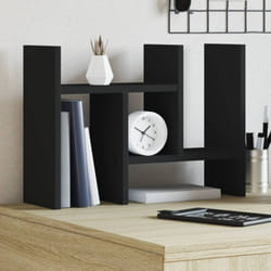 Vidaxl - Organisateur de bureau noir 34,5x15,5x35,5 cm bois d'ingénierie