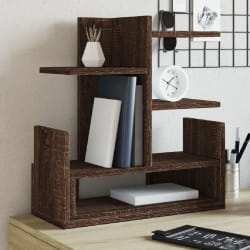 vidaXL Organisateur de bureau chêne marron 49x20x52,5 cm