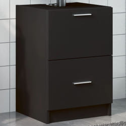 Vidaxl - Armoire d'évier noir 40x37x59 cm bois d'ingénierie