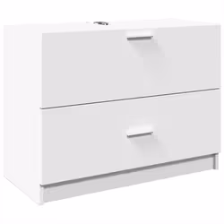 VidaXL 848115, Blanc, Bois, 30 kg, 780 mm, 370 mm, 590 mm