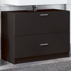 VidaXL 848116, Noir, Bois, 30 kg, 780 mm, 370 mm, 590 mm