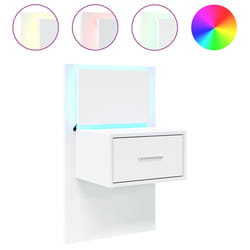 VidaXL 848157 Table de nuit et table de chevet Blanc