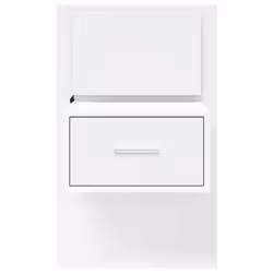 VidaXL 848157 Table de nuit et table de chevet Blanc - Vue supplémentaire 6