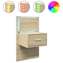 VidaXL 848161 Table de nuit et table de chevet Chêne