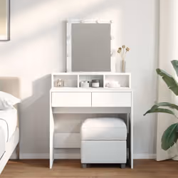 La coiffeuse est un excellent supplément au décor de votre chambre à coucher tout en gardant vos produits cosmétiques à porté ...