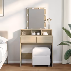 La coiffeuse est un excellent supplément au décor de votre chambre à coucher tout en gardant vos produits cosmétiques à porté ...