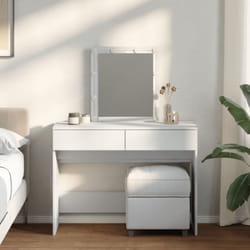 Vidaxl - Coiffeuse avec led blanc 100x40x130 cm