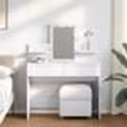 vidaXL Coiffeuse avec LED blanc 100x40x130 cm