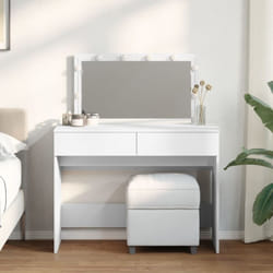 Vidaxl - Coiffeuse avec led blanc 100x40x120 cm