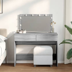 Coiffeuse avec led sonoma gris 100x40x120 cm - Vidaxl