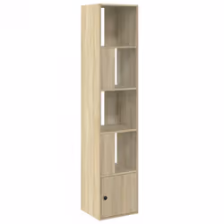 VidaXL 848243, Chêne, 4 étagères, Bois, Bois, 80 kg, 400 mm
