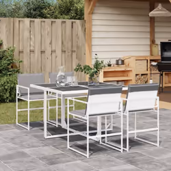 Cet ensemble de salle à manger de jardin est un excellent choix pour les repas en plein air ou pour vous détendre dans le jar ...