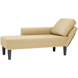 Vidaxl - Chaise longue avec coussin tissu en velours côtelé