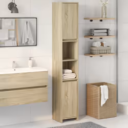 Cette armoire de salle de bain est un excellent supplément à votre salle de bain, ce qui lui donne une apparence ordonnée et  ...