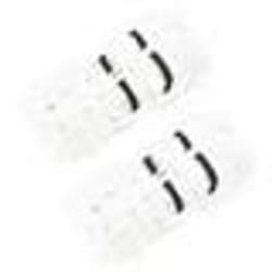 vidaXL Filets à foin 2 pcs rond blanc 75x50 cm PP