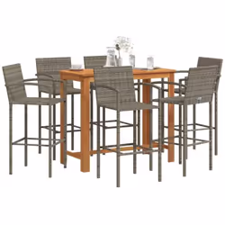 Cet ensemble de bar de jardin, au design élégant et contemporain, sera un excellent choix pour manger ou vous détendre dans l ...