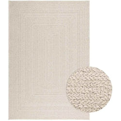 Vidaxl - Tapis zizur crème 140x200 cm aspect de jute intérieur extérieur