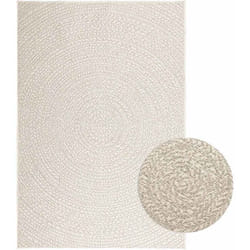 Vidaxl - Tapis zizur crème 120x170 cm aspect de jute intérieur extérieur