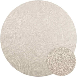 Vidaxl - Tapis zizur crème ø 200cm aspect de jute intérieur et extérieur