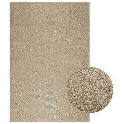 Vidaxl - Tapis zizur beige 160x230 cm aspect de jute intérieur extérieur