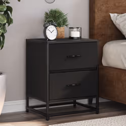 VidaXL 848674 Table de nuit et table de chevet Noir