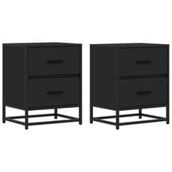 VidaXL 848675 Table de nuit et table de chevet Noir