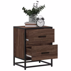 VidaXL 848682 Table de nuit et table de chevet Chêne - Vue supplémentaire 4